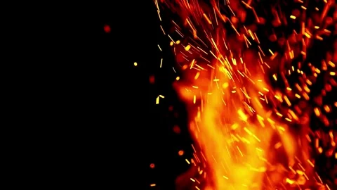 Fire Sparks, particles, sparkles Vídeo Stock 271210447