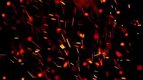 Fire Sparks, particles, sparkles Stock Footage 271210488