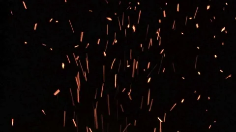 Fire Sparks, particles, sparkles Vídeo Stock 271210529