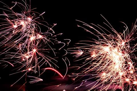 Fire Sparks Foto stock
