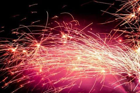 Fire Sparks Foto stock