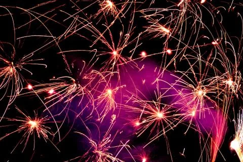 Fire Sparks Foto stock