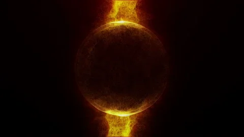 Fire Sparks Ring in a 3D animation Vidéo 233761322