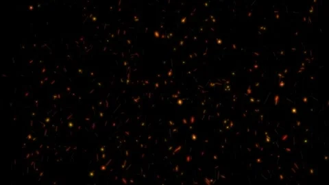 Fire sparks rising up from below seamless loop 4K Stock Footage 342258024