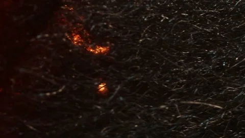 Fire Sparks Spread Gently MAC Stock Footage 74542518