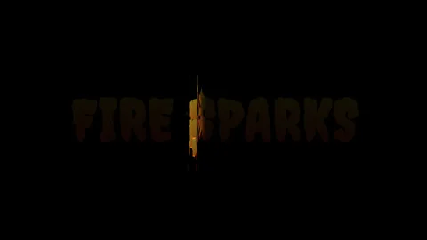 Fire Sparks teks logo intro Stock Footage 329618256