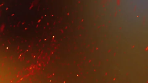 Fire Sparks On Wind in a 3D animation Stock Footage 241591670