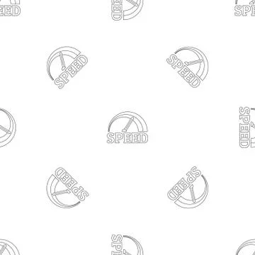 Fire speedometer pattern seamless vector Stockillustratie