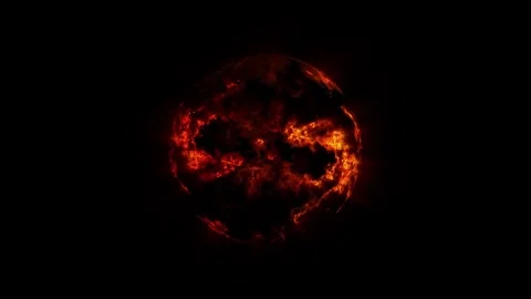 Fire sphere  Stock Footage 255596657