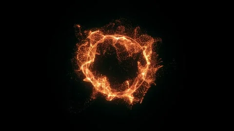 Fire sphere Stock Footage 302415082