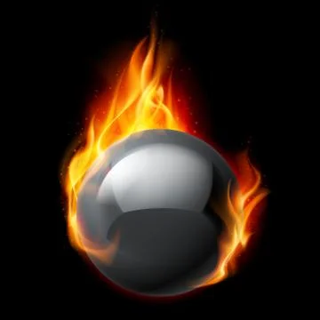 Fire sphere Illustrazione stock