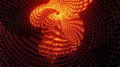 Fire spiral . Rotation. VJ Loop Fybvfwbz Stock Footage 170437239