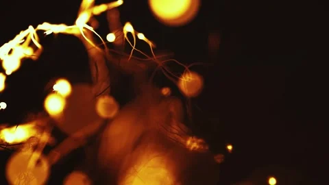 Fire Spread Steel Wool in Close Up Stock Footage 300892599