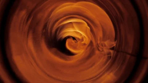 Fire spreads inside a metal pipe Stock Footage 118448421