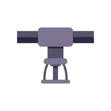 Fire sprinkler hanging from the ceiling protecting building from fire Stock Illustration