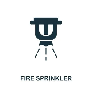 Fire Sprinkler icon. Creative element design from fire safety icons collection Stock-Illustration