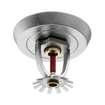 Fire sprinkler isolated on white background. 3D illustration Stock Illustration