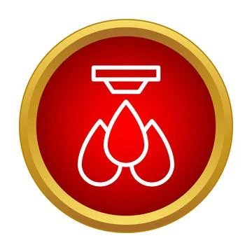 Fire sprinkler safety system protecting building with water drops Ilustración de archivo