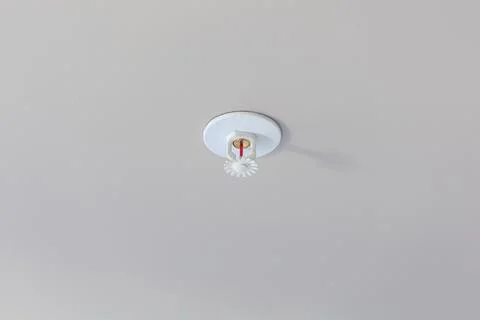 Fire sprinkler system, active fire protection, fire fighting equipment Stock Photos