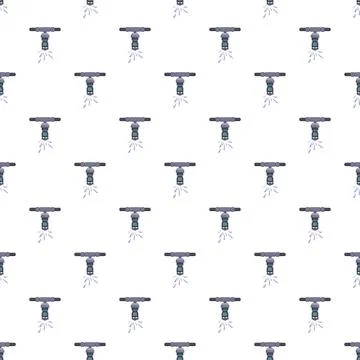 Fire sprinkler system releasing water seamless pattern Stock Illustration