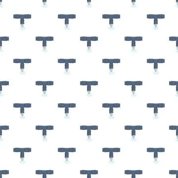 Fire sprinkler system seamless pattern protecting property 库存插图