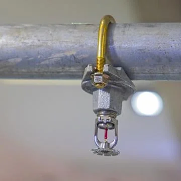 Fire Sprinkler Water Pipe Stock Photos