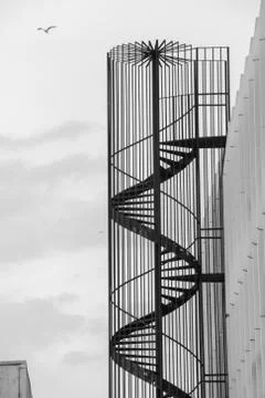 Fire stairs Stock Photos