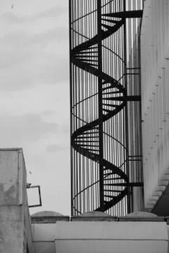 Fire stairs Stock Photos
