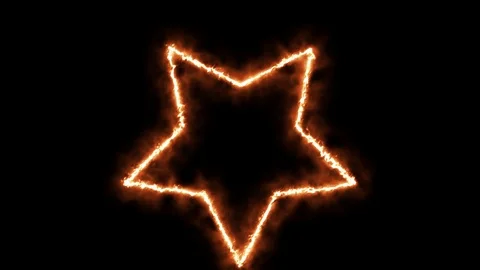 FIRE STAR Stock Footage 101281221