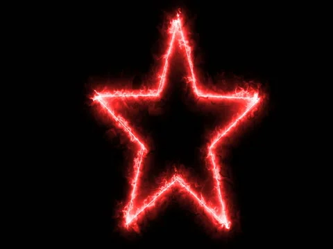 Fire Star. Loop Video stock 75684116