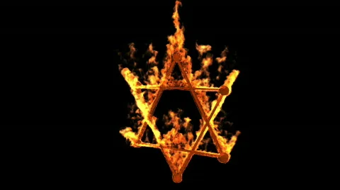 Fire star rotate Stockbeeldmateriaal 685670