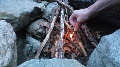 Fire Starter Video stock 132663570
