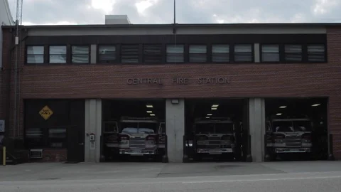 Fire Station Exterior Stock Footage 126557216