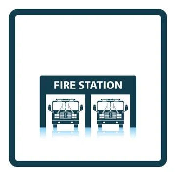 Fire station icon Stock Illustration
