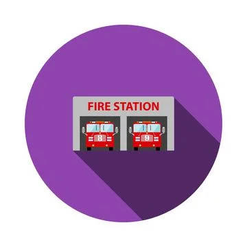 Fire Station Icon Stock Illustration
