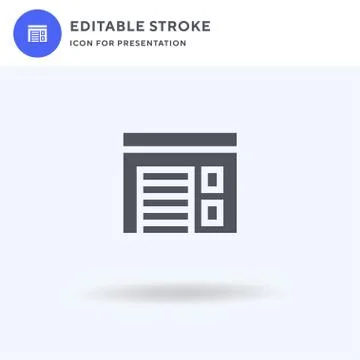 Fire Station icon vector, filled flat sign, solid pictogram isolated on white Stock Illustration