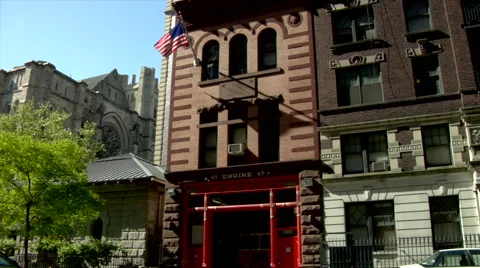 Fire Station Upper West Side Manhattan Stock Footage 49223441