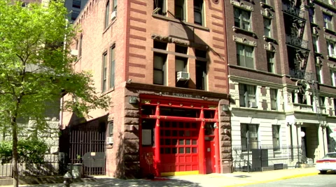 Fire Station Upper West Side Manhattan Stock Footage 49223463