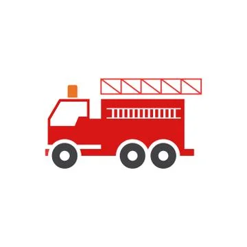 Fire station vector icon design template Stock Illustration