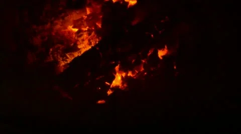 Fire is stoked Stock Footage 11132404