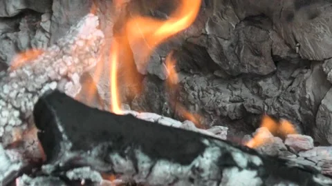 Fire in stone Stock Footage 165569167