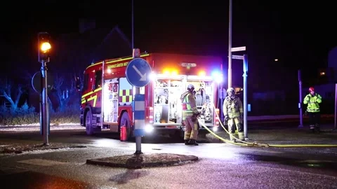 Fire in a store Stock-Footage 196871505