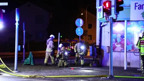 Fire in a store Stock-Footage 196871509