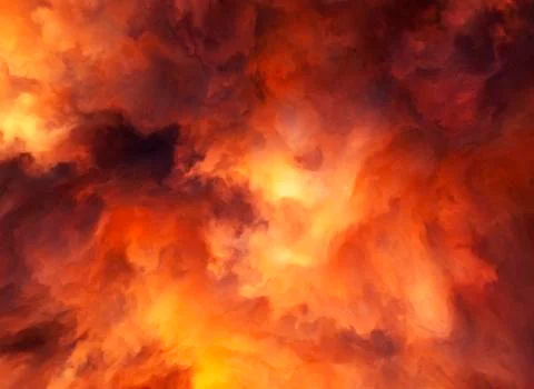 Fire storm Illustrazione stock