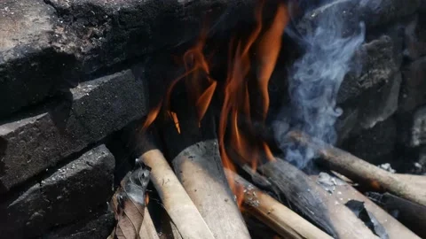 Fire Stove Video stock 172440786