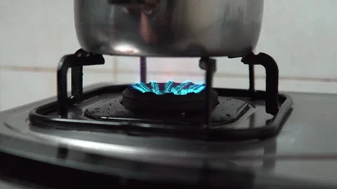 Fire in the Stove Stock Footage 242435452