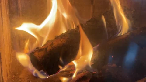 Fire in the stove 動画素材 292484242