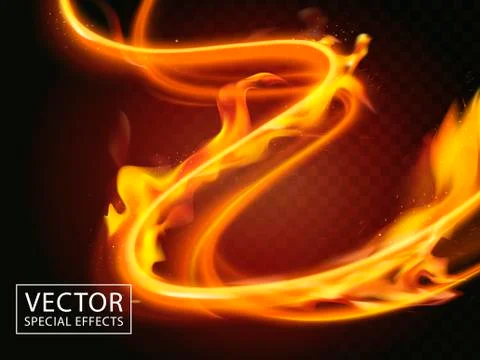 Fire streaks effect Stock Illustration