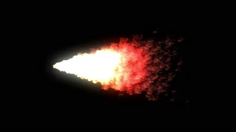 Fire stream motion graphics with night background Stock Footage 134027651