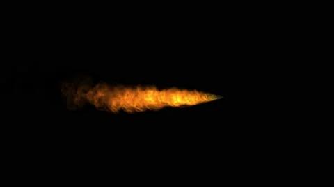 Fire stream motion graphics with night background Stock Footage 156893432